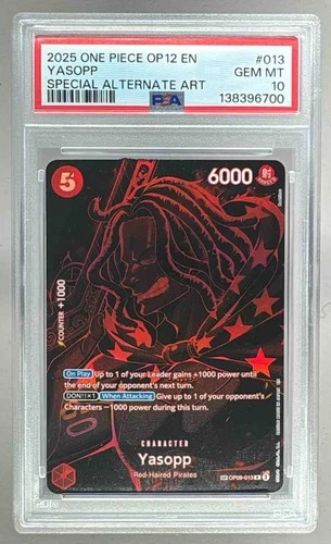 6700 Yasopp 2025 One Piece Legacy of the Master Japanese #OP09-013 PSA 10