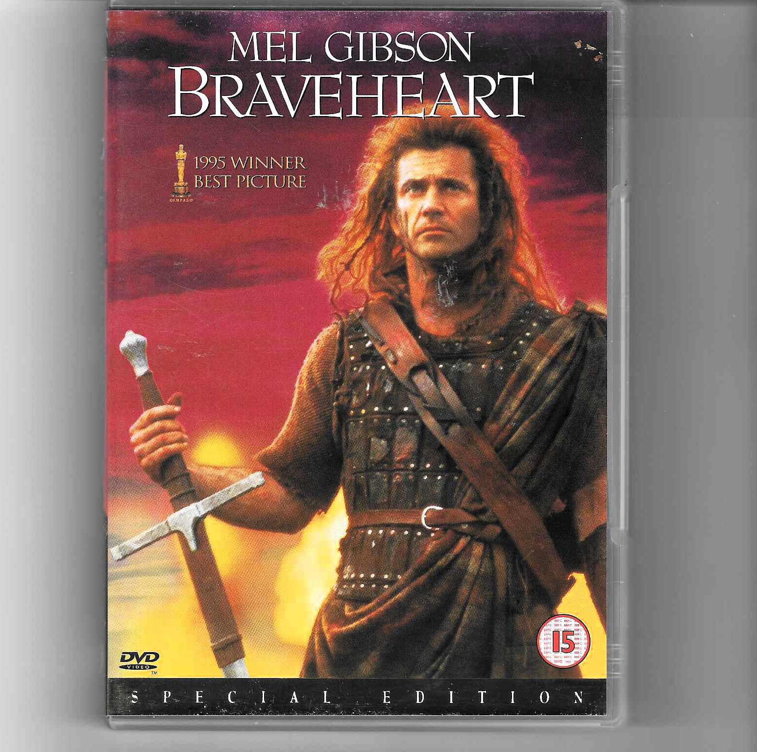 Braveheart DVD 1995 Film Special Edition Rated 15 History Drama 171 Minutes Used