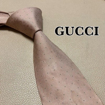 Gucci Krawatte, GG Muster, gestreift, gepunktet, kariert, Farbe Dusty Pink...