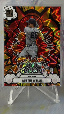 #ad Ultra Rare💥AUSTIN WELLS 2025 Donruss Bomb Squad #17 Red Explosion 99 BOOKEND $13.49