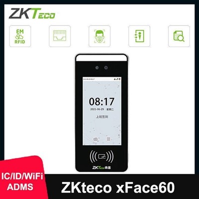 ZKTeco xFace60 Face Facial Recognition Time Attendance Machine ID/IC/WiFi/ADMS