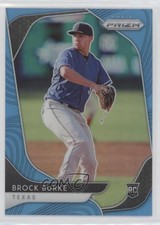 2020 Panini Prizm Tier II Mega Box Carolina Blue Prizm Brock Burke #195 03rx