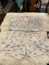 Secret Treasures Women's Fireworks Shorts Pajama Set Large
