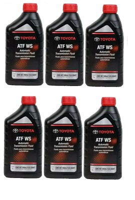 Toyota Lexus Sion ATF WS Transmission Fluid 00289-ATFWS OEM Case of 6 Quarts