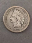 Indian Cent 1861 VG Copper.Nickel Thick Year 1 Cent Penny