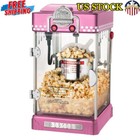Tabletop Popcorn Maker 2.5oz Kettle 4qt Retro Design W/ Serving Accessories New