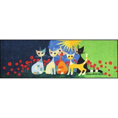 Rosina Wachtmeister Fußmatte waschbar Una bella compagnia 60x180 cm - Bild 1 von 4