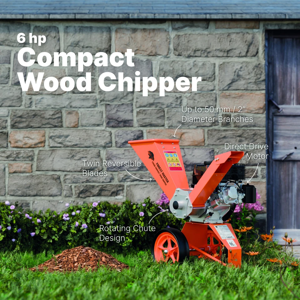 FOREST MASTER FM6DD Compact 6 PS Benzin Garten Selbstfutter Holzhäcksler - Bild 3 von 4