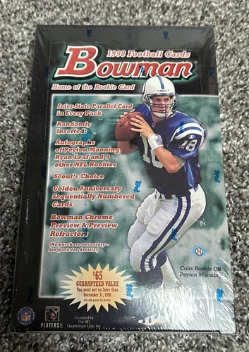 1998 Bowman Football Hobby Box Brand New Factory Sealed Excellent!