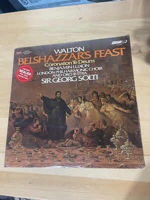 WALTON-BELSHAZZAR'S FEAST-UK 1977 DECCA VINYL LP+INNER-LUXON/GEORG SOLTI New