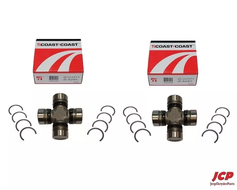 2 X FRONT AXLE SHAFT U JOINT for JEEP WRANGLER YJ TJ CHEROKEE XJ