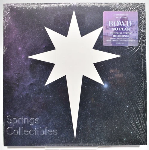 David Bowie – No Plan EP - Clear / Blue Marble VINYL - #0714 (2017) VG+/VG+