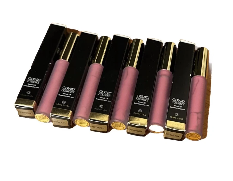 Лот из 5: Gerard Cosmetics Long Wear Hydra матовая жидкая помада оттенок медовый месяц - Изображение 4 из 4