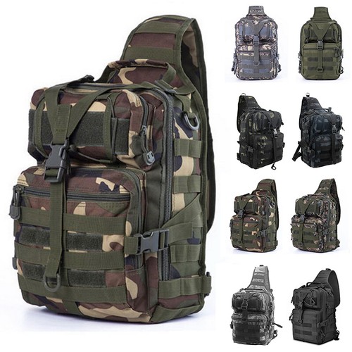 Outdoor Tactical Shoulder Bag Messenger Sling Chest Pack Military