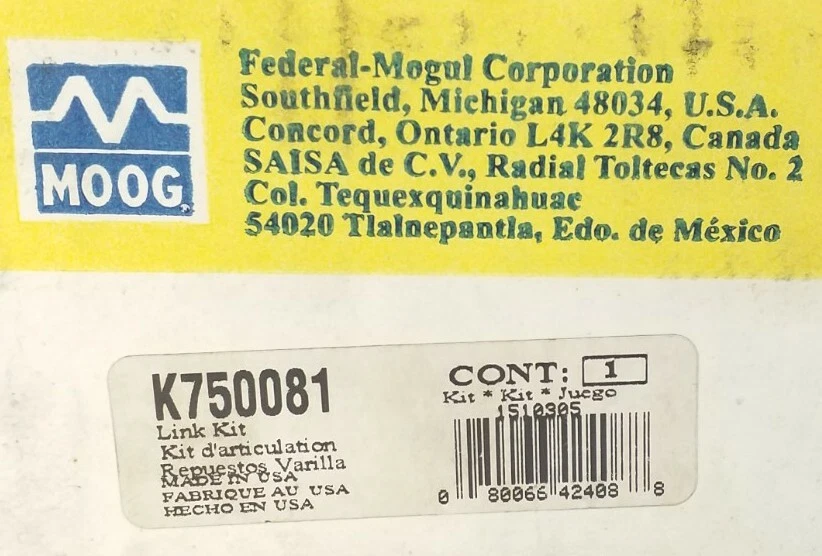 K750081 Moog Suspension Stabilizer Bar Link Kit Free Shipping Free Returns - Image 2 of 4