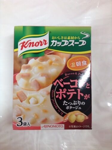 Knorr Ajinomoto Cup Soup Bacon and Potato Potage 3cups from Japan  - Afbeelding 1 van 2