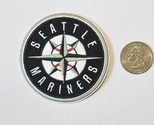 SEATTLE MARINERS MLB EMBROIDERED IRON ON PATCH  2. 75” FREE SHIP