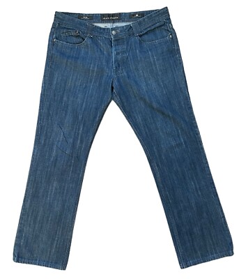 Affliction Black Premium ACE Jeans Mens 38x32 Slim Straight Button Fly  Cotton