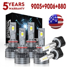 For GMC Yukon Denali 2001-2006 M9 LED Headlight High Low Beam  Fog Light Bulbs