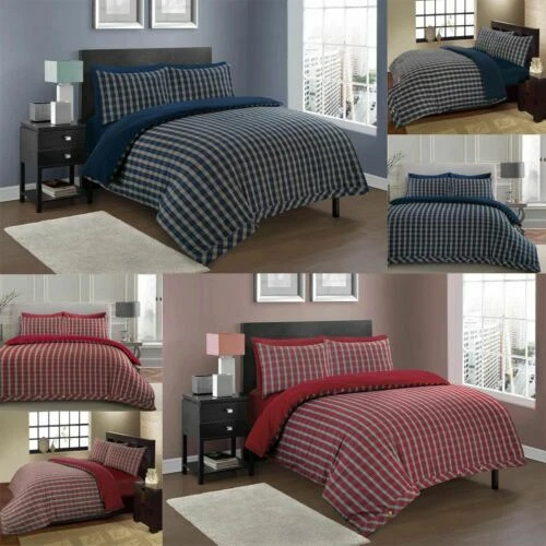Gingham Cotton Bedding Sets & Duvet Covers with Duvet Covers