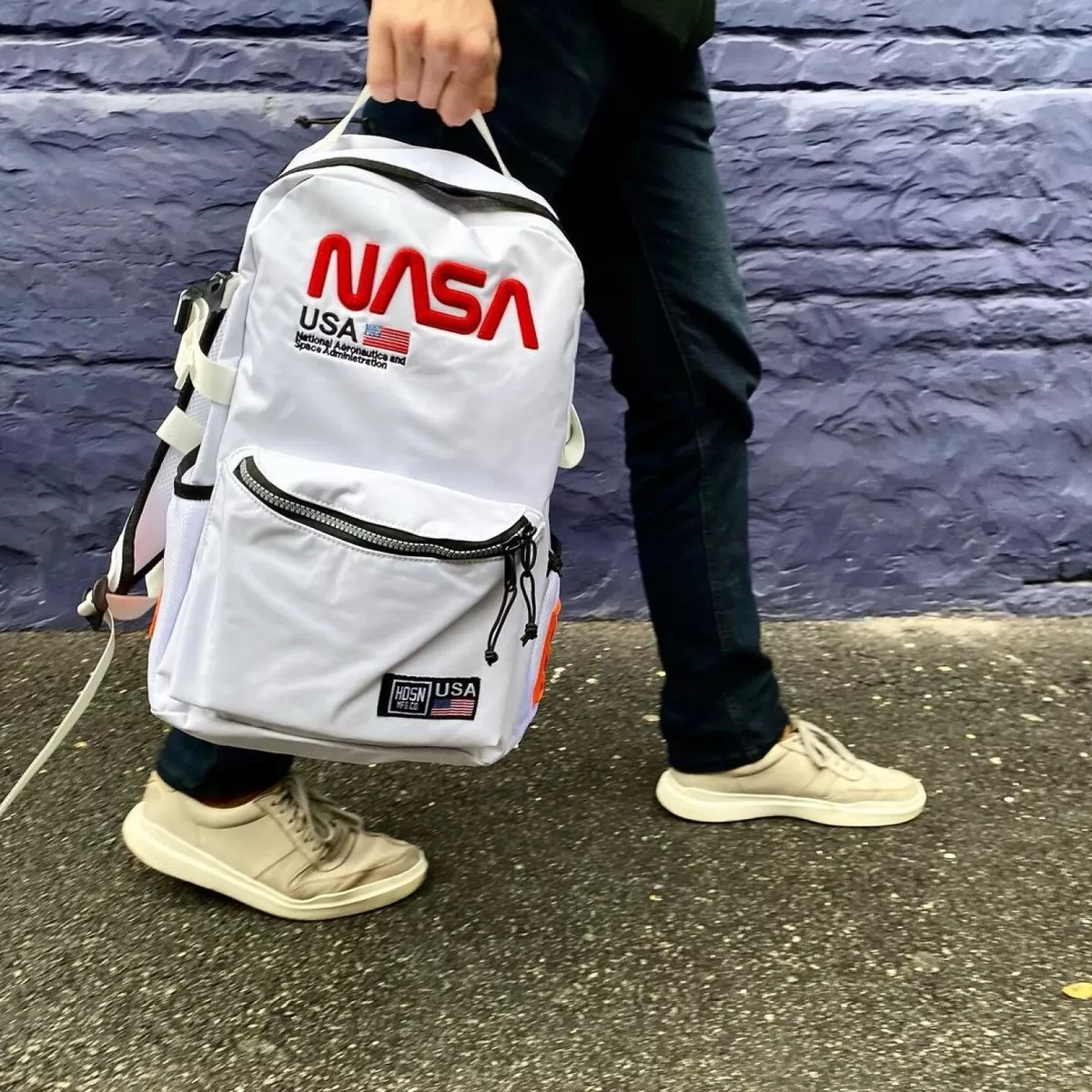Nasa top white backpack