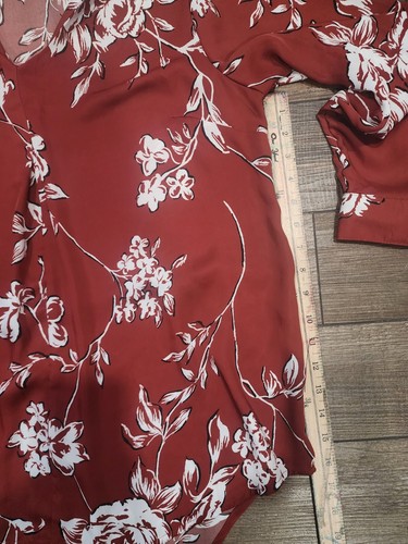 Ophelia Roe Women's Sheer Floral Shirt XL Lightweight Tunic Blouse - Picture 5 of 6