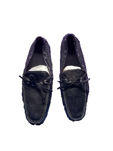 Mocassins Johnson & Murphy Domani - Taille 9.5 US Noir - Cuir Italie - Occasion Bon état