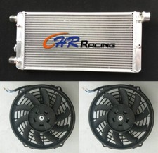 3ROW Aluminum Radiator+fans For 1994-1998 Fiat Cinquecento 170 1.1 SPORTING/900