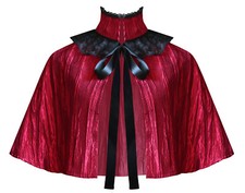 Victorian Gothic Renaissance Civil Lolita Steampunk Women's Short Collar Capelet