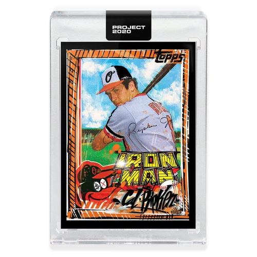 CAL RIPKEN JR IRON MAN TOPPS PROJECT 2020 KING SALADEEN CARD #195 ORIG 1982 #98T