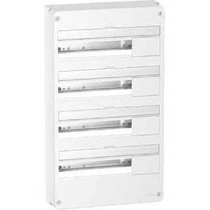 Coffret électrique 72 modules Schneider 4 rangées pour rénovation de maison connectée