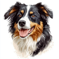 Australian Shepherd Wall Decal Sticker 18X18cm Large
