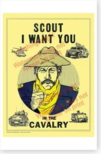 Scout I Want You In The Cavalry US Army Recruiting Poster