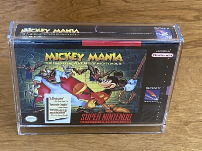 MINT! Mickey Mania: Timeless Adventures of Mickey Mouse Factory Sealed NEW SNES