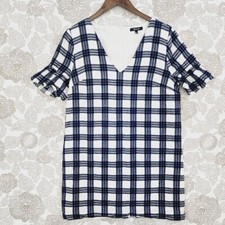Madewell Cotton Blend Short sleeve Mini Shift Dress 8