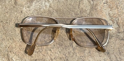 Vintage L’Amy Gold Colored Alcide II Eyeglasses 53-19-140mm FRAMES - Picture 8 of 10