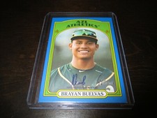 2021 Topps Heritage Minors Real One Autographs Blue #ROABB Brayan Buelvas 19/99