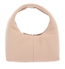 MANDARINA DUCK Mellow Leather Hobo Handtasche Tasche Lamb's Wool lachsfarben