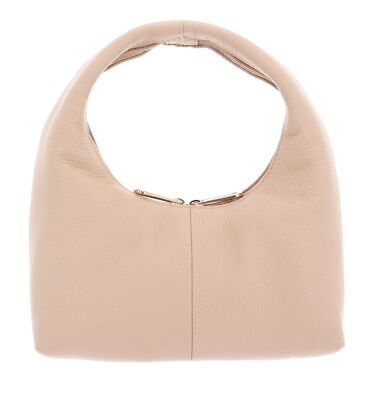 Sac à Main MANDARINA DUCK Mellow Leather - Modèle Hobo En Cuir Rose Lamb's Wool - Neuf Avec étiquettes