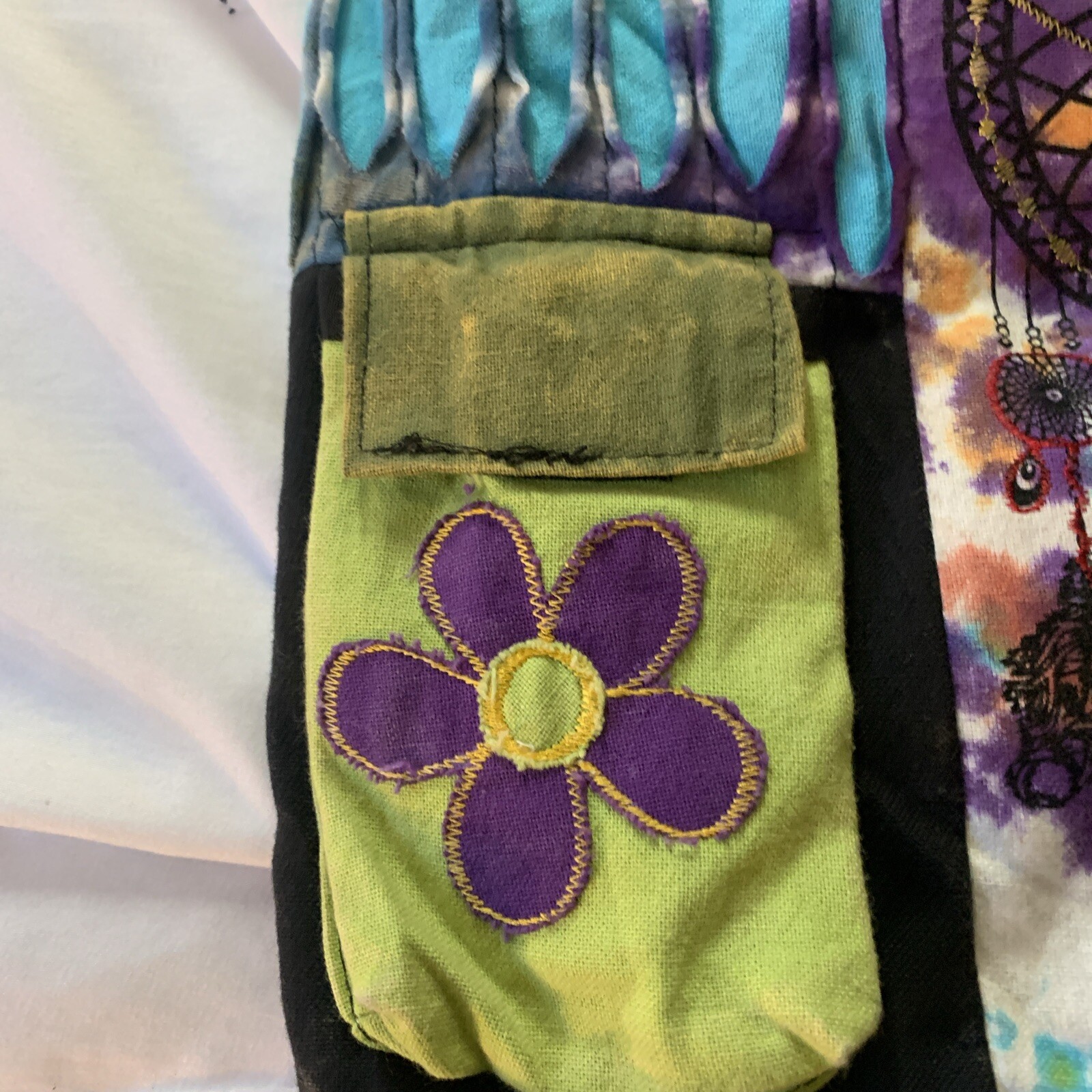 Rising International Boho Patchwork Shoulder Tote… - image 6