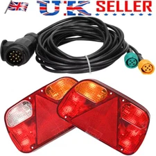 5m LED Trailer tail light set 13-pin cable set trailer lighting tail lights UK
