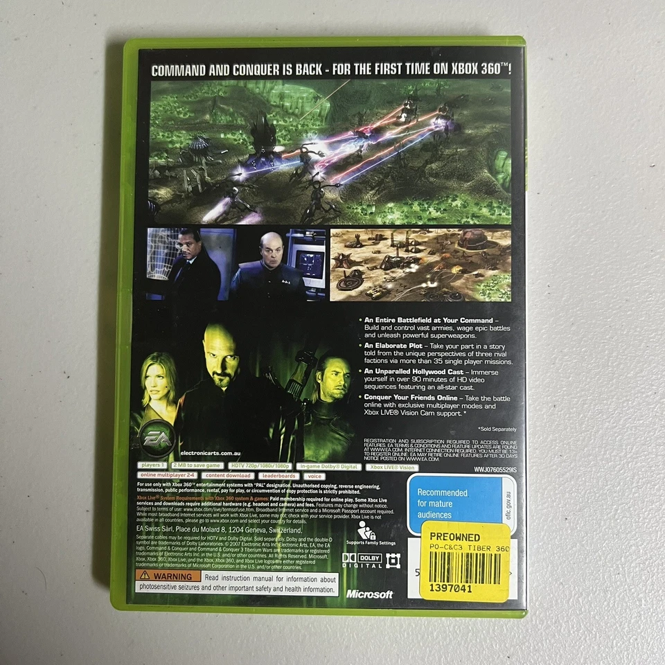 Command & Conquer 3 - Tiberium Wars XBOX 360 PAL - Free Shipping AUS Wide! - Image 2 of 3