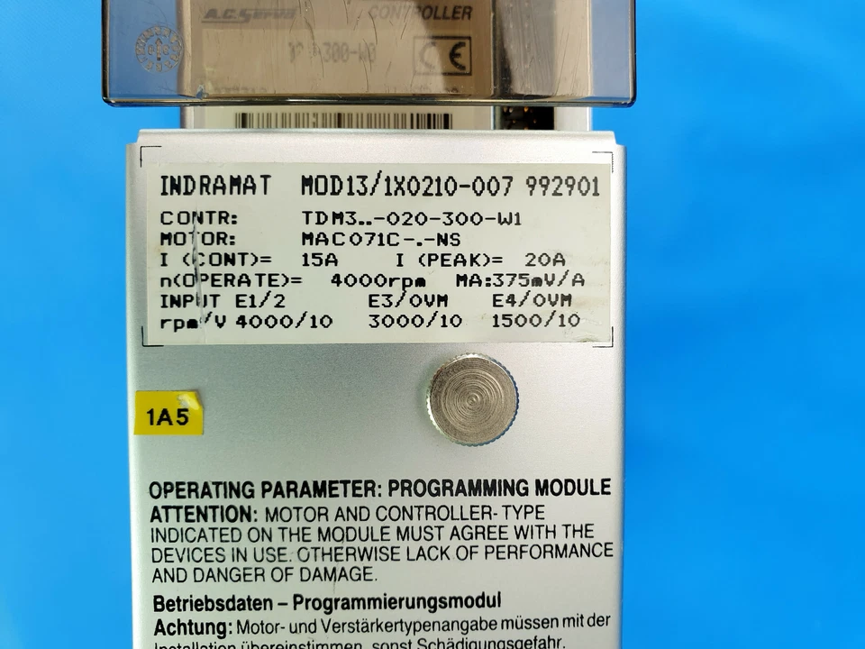 Indramat TDM 3.5-020-300-W0 Servo Controller inkl. MOD13/1X0210-007 für MAC071C - Bild 4 von 4