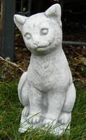 Beton Figur Katze Klein Sitzend H 24 Cm Tierfigur Dekofigur Und Gartenfigur