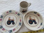 Anderton Pottery England 1890 Old MacDonald Had A Farm Plate Cup Bowl 3 PieceSet — photo 9