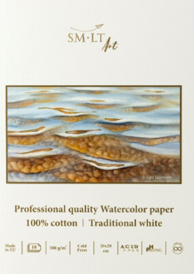SMLT Art Aquarellblock 10 Blatt - 300 g/qm AS-10(300)ST/PRO (30 (29SMLT)