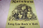 RAINBOW LONG LIVE ROCK N ROLL / DRACULA POSTER 75X55 CM