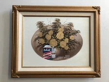 Barbasol DNA Can Jurassic Park Upcycled Thrift Store oil painting art Morris