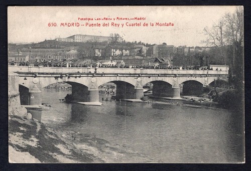 SPAIN 1917 Censored Picture Postcard to Italy. Madrid Bridge - Picture 3 of 3