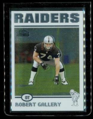 2004 TOPPS CHROME ROOKIE Football Card #173 ROBERT GALLERY Oakland ...